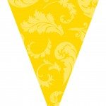 yellow graduation flag decorations yellow graduation flags