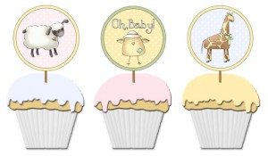 free printable baby shower cupcake toppers 
