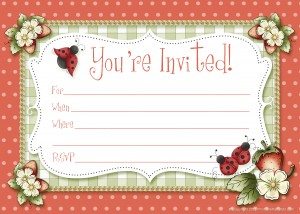 ladybug party invitations free ladybug party invitations