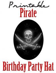 free printable pirate birthday party hat template