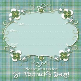 St Patricks Day party invitations free printable St Patricks Day party invitation template