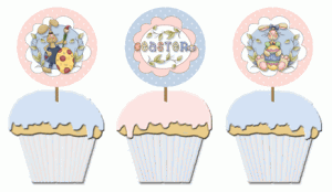 free Easter cupcake toppers