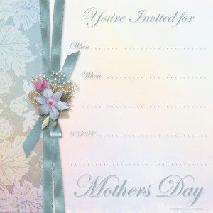 free printable Mothers Day party invitations