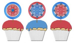 patriotic cupcake topper template