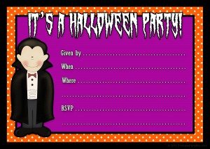 Halloween party announcements Free printable Halloween party invite template