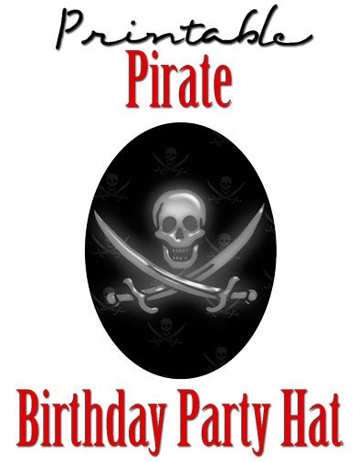 free printable pirate birthday party hat template