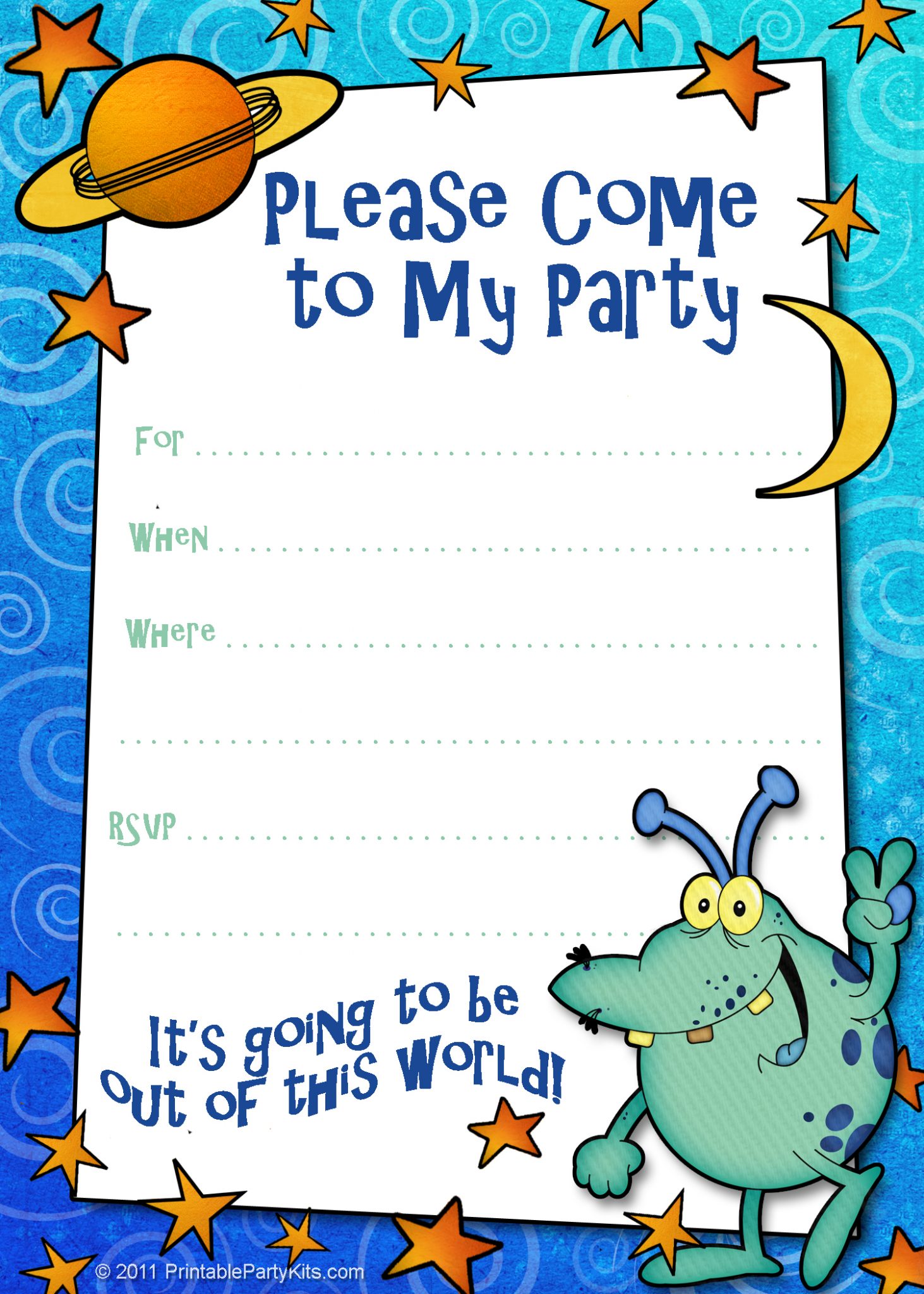 Free Monster Birthday Invitation Templates Printable Templates